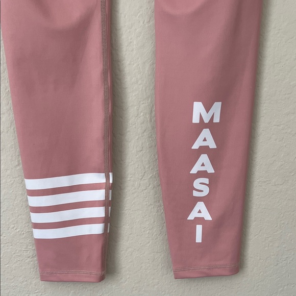 NWOT Maasai Activewear Compression Leggings in Pink in Size M - Picture 4 of 11